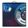 VEVOR 8 Foot Portable Beer Pong Table, LED Lights, Foldable Tailgate Table with Carrying Handles and 6 Pong Balls, Adjustable Height, Lightweight Table for Office, Tailgate Party, Travel & Camping