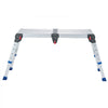 VEVOR Folding Work Platform, Adjustable Height 14.2-20 in, 500 lbs Capacity Aluminum Step Stool, Heavy Duty Non-Slip Platform Ladder, Portable Work Bench for Painting, Cleaning, Home & Professional