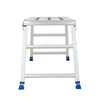 VEVOR Folding Work Platform, Adjustable Height 23-34.5 in, 40 x 18 in Aluminum Step Stool, 500 lbs Load Capacity, Heavy Duty Non-Slip Platform Ladder, Portable Work Bench for Painting, Maintenance