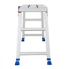 VEVOR Folding Work Platform, Adjustable Height 23-34.5 in, 40 x 12 in Aluminum Step Stool, 500 lbs Load Capacity, Heavy Duty Non-Slip Platform Ladder, Portable Work Bench for Painting, Maintenance