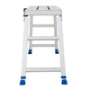 VEVOR Folding Work Platform, Adjustable Height 23-34.5 in, 40 x 12 in Aluminum Step Stool, 500 lbs Load Capacity, Heavy Duty Non-Slip Platform Ladder, Portable Work Bench for Painting, Maintenance