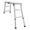 VEVOR Folding Work Platform, Adjustable Height 23-34.5 in, 40 x 12 in Aluminum Step Stool, 500 lbs Load Capacity, Heavy Duty Non-Slip Platform Ladder, Portable Work Bench for Painting, Maintenance