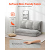 VEVOR Folding Sofa Bed, 3-in-1 Foldable Couch Bed with Washable Cover, 25D High Density Memory Foam Convertible Sleeper Chair Bed, Futon Couch for Living Room, Bedroom, Guest, Light Grey(Full)
