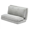 VEVOR Folding Sofa Bed, 3-in-1 Foldable Couch Bed with Washable Cover, 25D High Density Memory Foam Convertible Sleeper Chair Bed, Futon Couch for Living Room, Bedroom, Guest, Light Grey(Full)