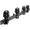 VEVOR Bi-Folding Sliding Barn Door Hardware Track Kit, 64" Top Mount Track Kit, Slide Smoothly & Quietly, Heavy Duty, Easy to Install, Suitable for Four 15" Closet Pantry Laundry Doors (Not Included)