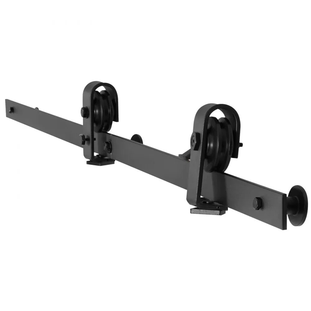 VEVOR Bi-Folding Sliding Barn Door Hardware Track Kit, 52" Top Mount Track Kit, Slide Smoothly & Quietly, Heavy Duty, Easy to Install, Suitable for Two 24" Closet Pantry Laundry Doors (Not Included)