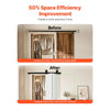 VEVOR Bi-Folding Sliding Barn Door Hardware Track Kit, 40" Top Mount Track Kit, Slide Smoothly & Quietly, Heavy Duty, Easy to Install, Suitable for Two 18" Closet Pantry Laundry Doors (Not Included)