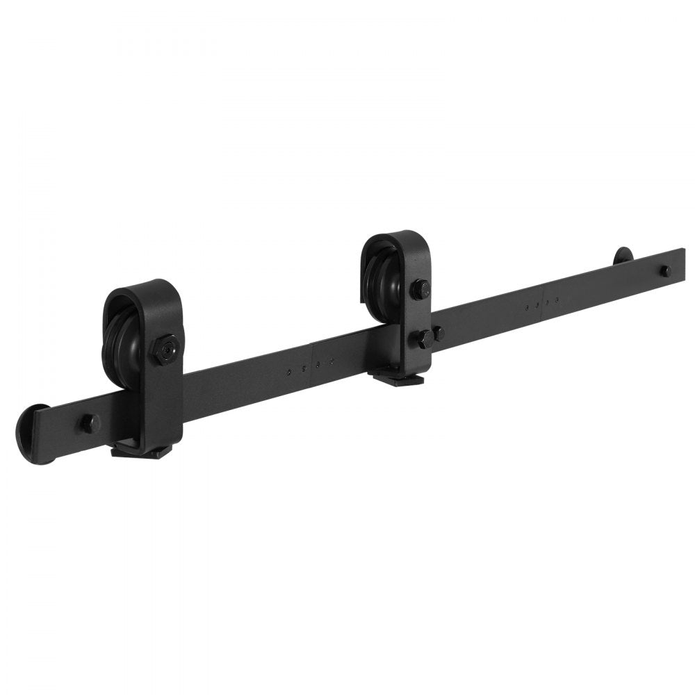 VEVOR Bi-Folding Sliding Barn Door Hardware Track Kit, 40" Top Mount Track Kit, Slide Smoothly & Quietly, Heavy Duty, Easy to Install, Suitable for Two 18" Closet Pantry Laundry Doors (Not Included)