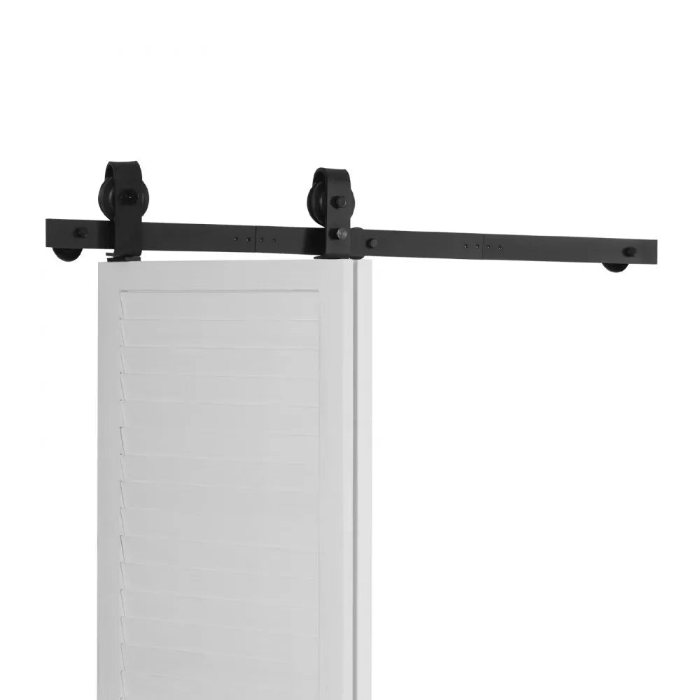 VEVOR Bi-Folding Sliding Barn Door Hardware Track Kit, 40" Top Mount Track Kit, Slide Smoothly & Quietly, Heavy Duty, Easy to Install, Suitable for Two 18" Closet Pantry Laundry Doors (Not Included)