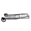 VEVOR Folding Shopping Cart, 25.6 Gal + 5.8 Gal Dual-Basket Grocery Cart, 110LBS Heavy Duty Capacity, Steel Rolling Utility Cart with 360° Swivel Wheels for Laundry, Shopping, Camping, Groceries