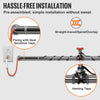 VEVOR Self-Regulating Pipe Heating Cable, 9FT 5W/FT Heat Tape for Pipes Freeze Protection, Water Pipe Heat Cable with Built-in Thermostat Protects PVC Hose, Metal and Plastic Pipe from Freezing