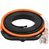 VEVOR Self-Regulating Pipe Heating Cable, 12FT 5W/FT Heat Tape for Pipes Freeze Protection, Water Pipe Heat Cable with Built-in Thermostat Protects PVC Hose, Metal and Plastic Pipe from Freezing