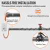 VEVOR Self-Regulating Pipe Heating Cable, 15FT 5W/FT Heat Tape for Pipes Freeze Protection, Water Pipe Heat Cable with Built-in Thermostat Protects PVC Hose, Metal and Plastic Pipe from Freezing