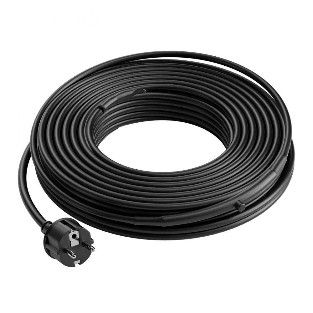VEVOR Self-Regulating Pipe Heating Cable, 60-feet 5W/ft Heat Tape for Pipes Freeze Protection, Protects PVC Hose, Metal and Plastic Pipe from Freezing, 120V