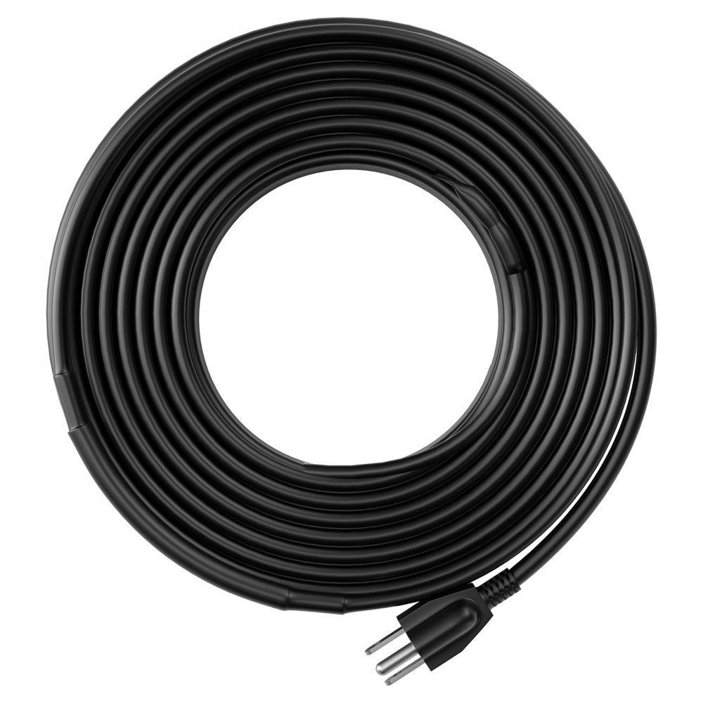VEVOR Self-Regulating Pipe Heating Cable, 100FT 5W/FT Heat Tape for Pipes, Roof Snow Melting De-icing, Gutter and Pipe Freeze Protection