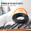 VEVOR Self-Regulating Pipe Heating Cable, 24FT 5W/FT Heat Tape for Pipes, Roof Snow Melting De-icing, Gutter and Pipe Freeze Protection