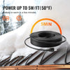 VEVOR Self-Regulating Pipe Heating Cable, 80FT 5W/FT Heat Tape for Pipes, Roof Snow Melting De-icing, Gutter and Pipe Freeze Protection