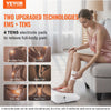 VEVOR Foot Circulation Stimulator with Heat, EMS & TENS Foot Massager for Neuropathy, Electric Foot Stimulator with 3-Level Temperature, 25 Modes & 50 Intensities for Pain Relief, Plantar Fasciitis