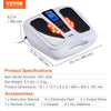 VEVOR Foot Circulation Stimulator with Heat, EMS & TENS Foot Massager for Neuropathy, Electric Foot Stimulator with 3-Level Temperature, 25 Modes & 50 Intensities for Pain Relief, Plantar Fasciitis