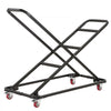 VEVOR Performing Arts Chair Cart 300 lbs Capacity Holds Up to 18 Chairs, for Music Events, X-Shaped Stacking Design, Heavy-Duty Carbon Steel, Easy to Move, Storage Dolly, with Locking Swivel Wheels