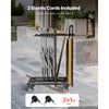 VEVOR Folding Table and Chair Rack Cart 400 lbs Holds 14 Chairs & 5 Tables, for Party Event Hotel Factory, Heavy-Duty Carbon Steel, Easy to Move, Storage Dolly, with Swivel Casters and Locking Wheels