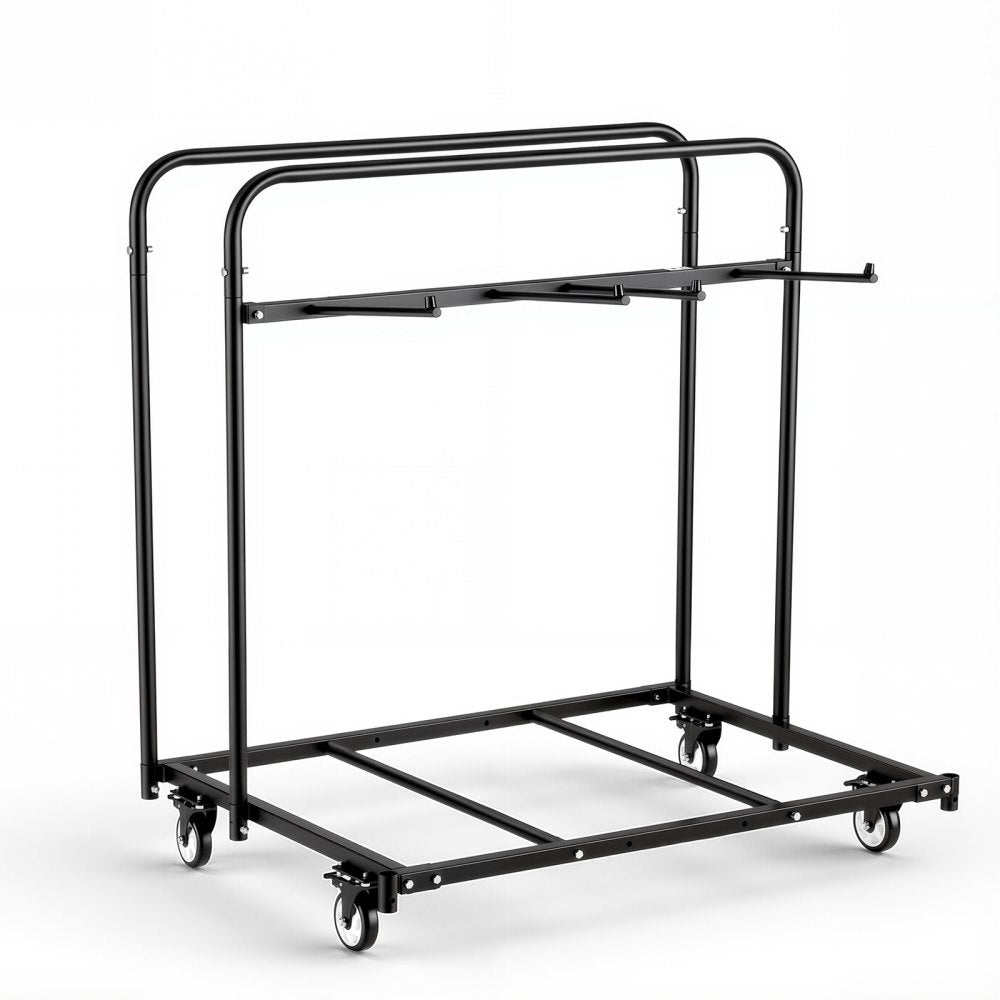 VEVOR Folding Table and Chair Rack Cart 400 lbs Holds 14 Chairs & 5 Tables, for Party Event Hotel Factory, Heavy-Duty Carbon Steel, Easy to Move, Storage Dolly, with Swivel Casters and Locking Wheels