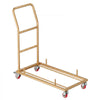 VEVOR Folding Chair Cart 300 lbs for 25 Chairs L-Shape Horizontal Placement, for Commercial & Home Kitchen, Heavy-Duty Carbon Steel, Easy to Move, Storage Dolly, with Locking Swivel Wheels & Handle