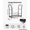 VEVOR Commercial Folding Chair Cart Holds Up to 25 Chair Vertical Placement, for Large Events, Heavy-Duty Carbon Steel, Easy to Move, 300 lbs Capacity Storage Dolly Holder, with Locking Wheels, Handle