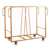 VEVOR Folding Chair Cart 500 lbs Capacity for 40 Chairs Horizontal Stacking, for Large Events Commercial, Heavy-Duty Carbon Steel, Easy to Move, Storage Dolly Holder, with Locking Swivel Wheel, Handle
