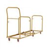 VEVOR Commercial Folding Chair Cart Holds Up to 50 Chair Vertical Placement, for Large Events, Heavy-Duty Carbon Steel, Easy to Move, 500 lbs Capacity Storage Dolly Holder, with Locking Wheels, Handle