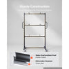 VEVOR Folding Table and Chair Rack Cart 400 lbs Holds 24 Chairs & 6 Tables, for Large Event, Heavy-Duty Carbon Steel, Easy to Move, Storage Dolly, with Swivel Casters Locking Wheels, Waterproof Cover