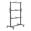 VEVOR Folding Table and Chair Rack Cart 400 lbs Holds 24 Chairs & 6 Tables, for Large Event, Heavy-Duty Carbon Steel, Easy to Move, Storage Dolly, with Swivel Casters Locking Wheels, Waterproof Cover