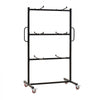 VEVOR Folding Table and Chair Rack Cart 400 lbs Holds 24 Chairs & 6 Tables, for Large Event, Heavy-Duty Carbon Steel, Easy to Move, Storage Dolly, with Swivel Casters Locking Wheels, Waterproof Cover