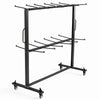 VEVOR Folding Table and Chair Cart 800 lbs Holds 42 Chairs & 12 Tables, for Large Event, Heavy-Duty Carbon Steel, Easy to Move, Storage Dolly, with Swivel Casters Locking Wheels, Waterproof Cover