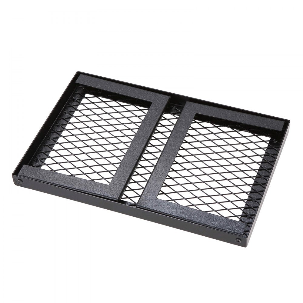 VEVOR Folding Campfire Grill, Heavy Duty Steel Mesh Grate, 18" Portable Camping Grates Over Fire Pit, Camp Fire Cooking Equipment with Legs Carrying Bag, Grilling Rack for Outdoor Open Flame Cooking