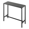 VEVOR Outdoor Bar Table, 39.4 x 15 in Patio Bar Table, Waterproof Top & Sturdy Metal Frame, Rectangle Counter Height Dining Tables, Outdoor Furniture for Balcony, Yard, Hot Tub, Poolside, Indoor