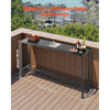 VEVOR Outdoor Bar Table, 63 x 15 in Patio Bar Table, Waterproof Top & Sturdy Metal Frame, Rectangle Counter Height Dining Tables, Outdoor Furniture for Balcony, Yard, Hot Tub, Poolside, Indoor