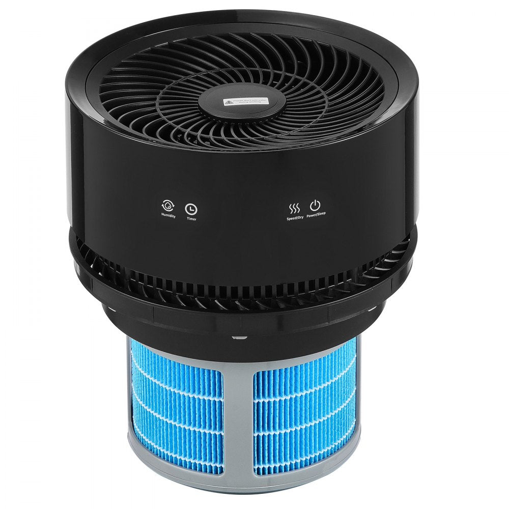 VEVOR Evaporative Humidifier for Whole House up to 270 sqft, 10L(2.64G) Large Smart Cool Moisture Humidifier and Air Purifier,3-Speeds & 1-14h Timer,Premium Filter Quiet Sleep Mode for Bedroom