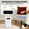 VEVOR Evaporative Humidifier for Whole House up to 215 sqft, 480 ml/h Smart Cool Moisture Humidifier and Air Purifier,3-Speeds & 1-12h Timer,Premium Filter Quiet Sleep Mode for Bedroom,5L(1.32G)