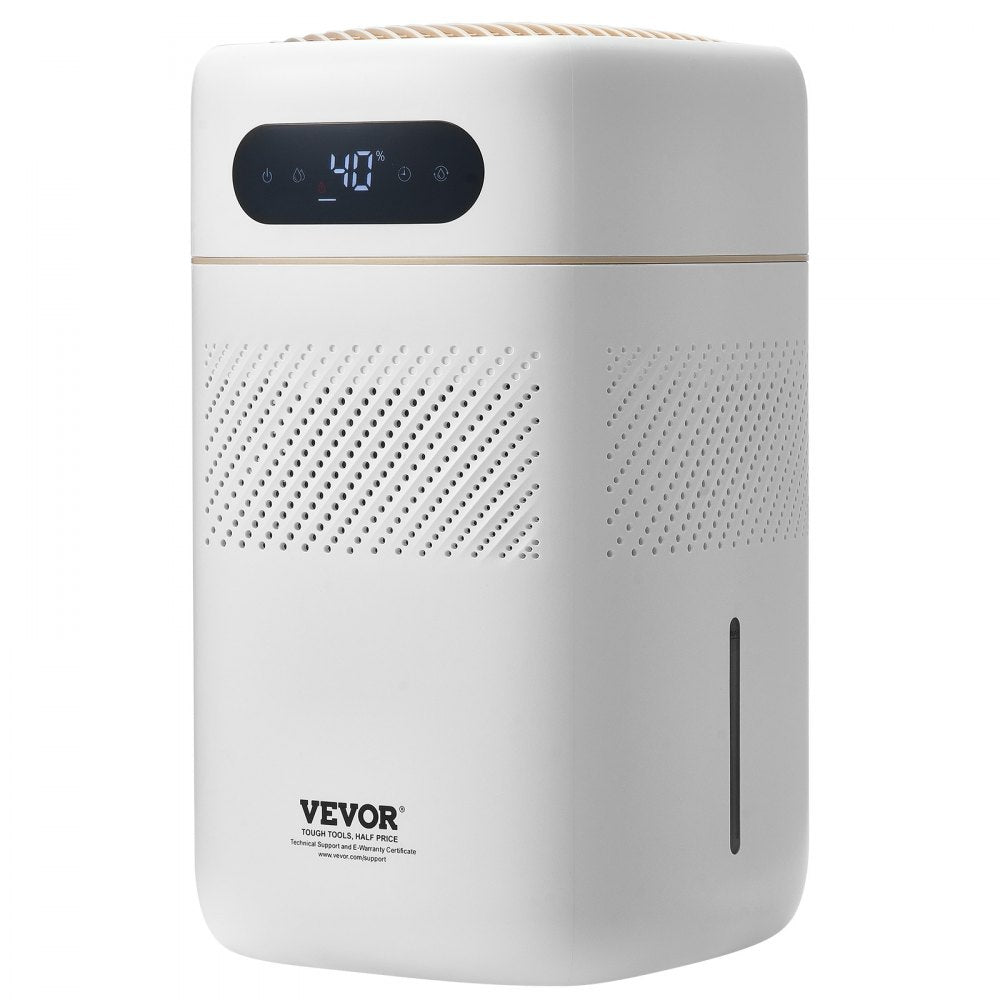 VEVOR Evaporative Humidifier for Whole House up to 215 sqft, 480 ml/h Smart Cool Moisture Humidifier and Air Purifier,3-Speeds & 1-12h Timer,Premium Filter Quiet Sleep Mode for Bedroom,5L(1.32G)