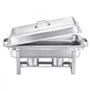 VEVOR Chafing Dish Buffet Set, 8 Qt 2 Pack, Stainless Steel Chafer with 2 Full Size Pans, Rectangle Catering Warmer Server with Lid Water Pan Stand Fuel Holder, for Weddings Parties Banquets, Silver