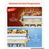 VEVOR 2 Packs Chafing Dishes for Buffet Set, 9QT Stainless Steel Chafer, for Banquet Party Wedding, Rectangle Buffet Server Warmer, 1 Full & 2 Half-Size Pans, Glass Lid, Fuel Holder, Tong, Glass Pad