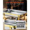 VEVOR 2 Packs Chafing Dishes for Buffet Set, 9QT Stainless Steel Chafer, for Banquet Party Wedding, Rectangle Buffet Server Warmer, 1 Full & 2 Half-Size Pans, Glass Lid, Fuel Holder, Tong, Glass Pad