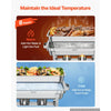 VEVOR 6 Packs Chafing Dishes for Buffet Set, 9QT Stainless Steel Chafer, for Banquet Party Wedding, Rectangle Buffet Server and Warmer, with 6 Full Size Pans, Fuel Holder, and Foldable Stand