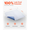 VEVOR Washable Underpads, 34 x 36-inch Reusable Bed Pads, Super Absorbent & Fast Drying Incontinence Bedwetting Pad for Bed Sofa and Mattress, Protective Pee Pads for Pet Adult Kid Elderly (10-Pack)