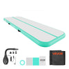 VEVOR Inflatable Gymnastics Air Mat 10 ft Training Mats w/ Electric Pump, 4 inches Thick Sturdy Tumble Track, Tumbling Mat for Home Use/Gym/Outdoor/Yoga/Cheerleading/Beach/Park/Water, Mint Green