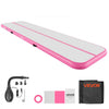 VEVOR Inflatable Gymnastics Air Mat 13 ft Training Mats w/ Electric Pump, 4 inches Thick Sturdy Tumble Track, Tumbling Mat for Home Use/Gym/Outdoor/Yoga/Cheerleading/Beach/Park/Water, Pink