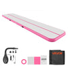VEVOR Inflatable Gymnastics Air Mat 16.4 ft Training Mats w/ Electric Pump, 4 inches Thick Sturdy Tumble Track, Tumbling Mat for Home Use/Gym/Outdoor/Yoga/Cheerleading/Beach/Park/Water, Pink