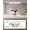 VEVOR Inflatable Gymnastics Air Mat 20 ft Training Mats w/ Electric Pump, 4 inches Thick Sturdy Tumble Track, Tumbling Mat for Home Use/Gym/Outdoor/Yoga/Cheerleading/Beach/Park/Water, Mint Green