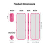 VEVOR Inflatable Gymnastics Air Mat with Air Barrel 10 ft Training Mats, 4 inches Thick Sturdy Tumble Track with Electric Pump, Tumbling Mat for Home Use/Gym/Outdoor/Yoga/Cheerleading, Pink